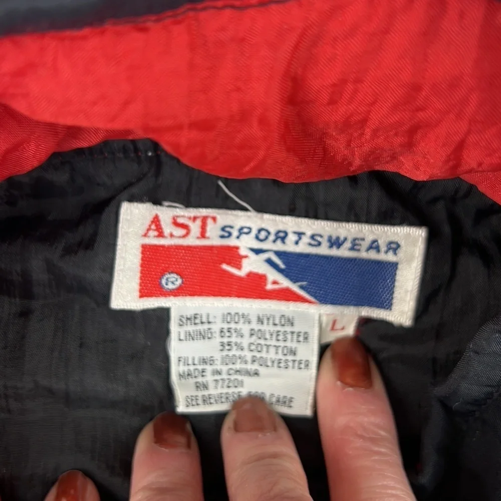 VINTAGE  Black AST Sportswear Puffy Windbreaker Coat - Picture 3 of 8